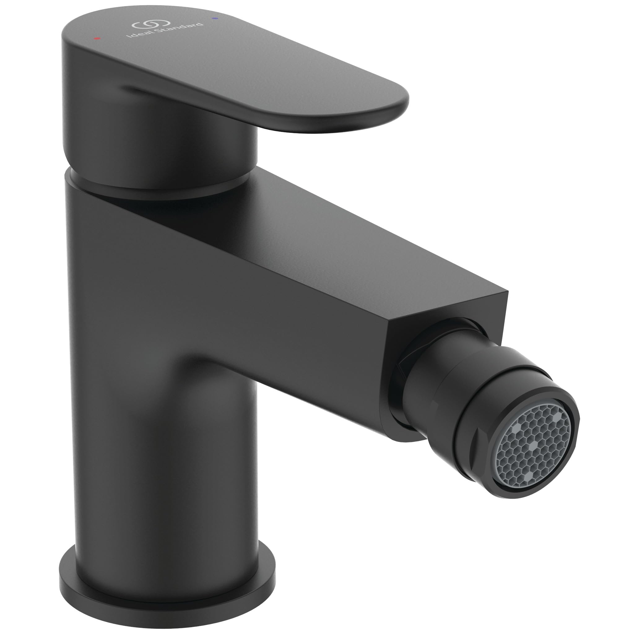 Ideal Standard BD716XG Cerafine O - Rubinetto per bidet con valvola push-open, sporgenza 13,2 cm, colore: Nero (Silk Black)