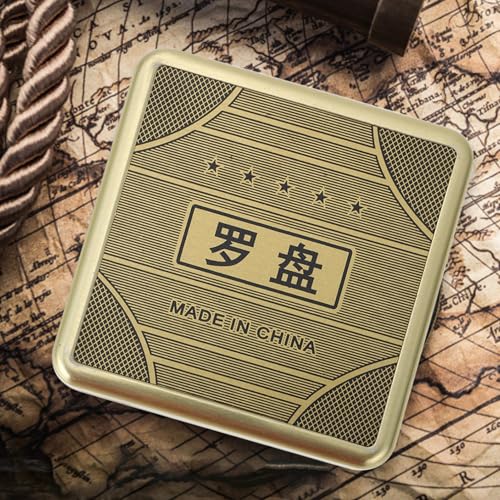 Brújula tradicional Feng Shui Abaodam con tapa abatible 10cm miniatura 5