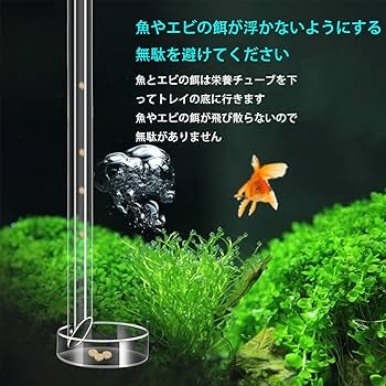 Amazon | WanFengXue 給餌皿 水槽セット エビ餌 トレイ チューブ