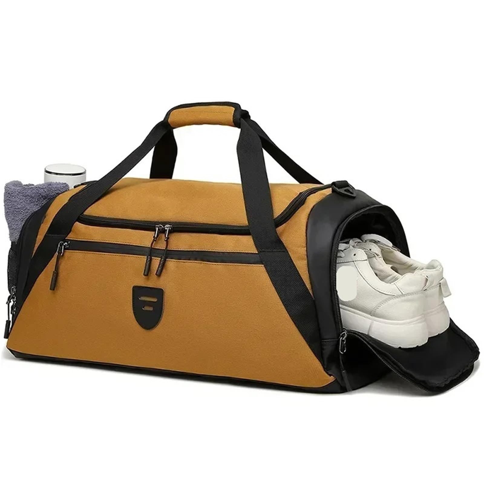 Zapatillero CampañAs Bolsa deportiva for hombre, bolsa de viaje de gran capacidad con compartimento for zapatos, bolsillo seco y húmedo, bolsa de gimnasio, entrenamiento, Deportes de baile, mochila de