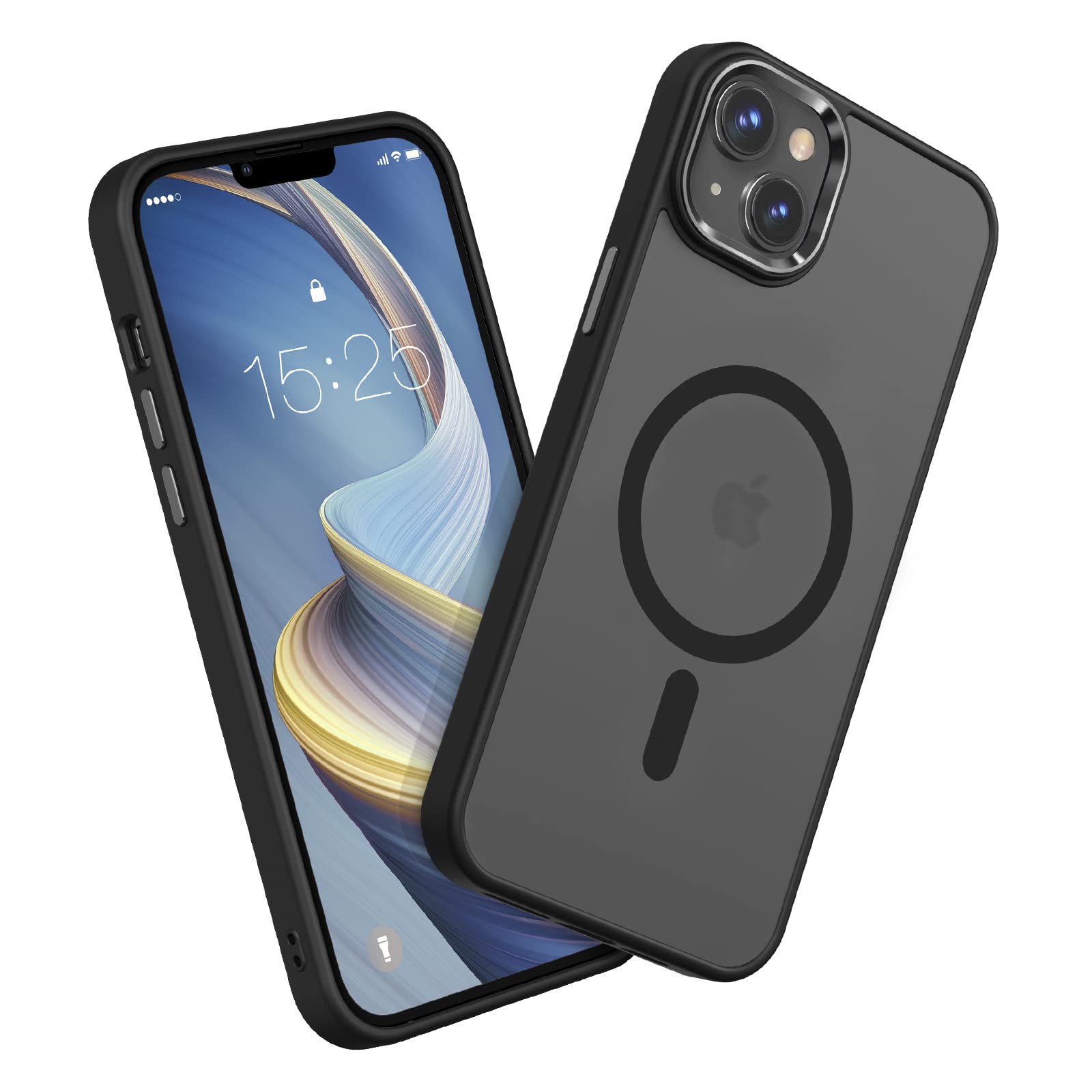 MATEPROX Magnetic Designed for iPhone 14 Case/iPhone 13 Case, Compatible with MagSafe Ultra Slim an-ti Yellow Protective Translucent Matte Case Cover