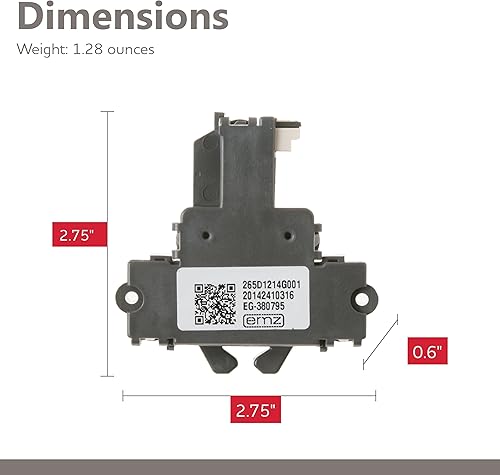 Miniatura 4 de Parts Master Reemplazo para cerradura de puerta de lavavajillas GE/Café/Haier - WD21X10490, PS6447681, AP5668411 - Reemplazo del pestillo para
