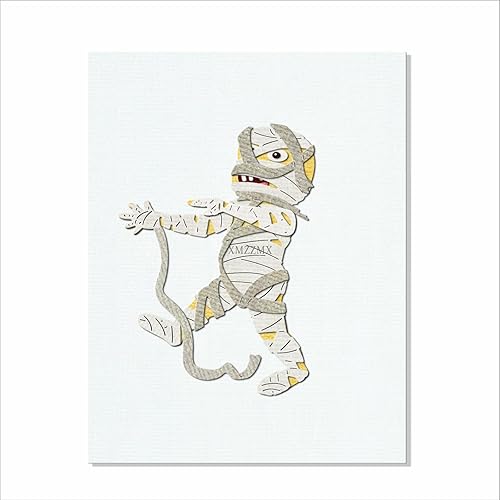 Miniatura 2 de Shadow Halloween Mummies - Troqueles de corte de metal para hacer tarjetas, kit de troqueles en relieve de papel, suministros de bolsillos de