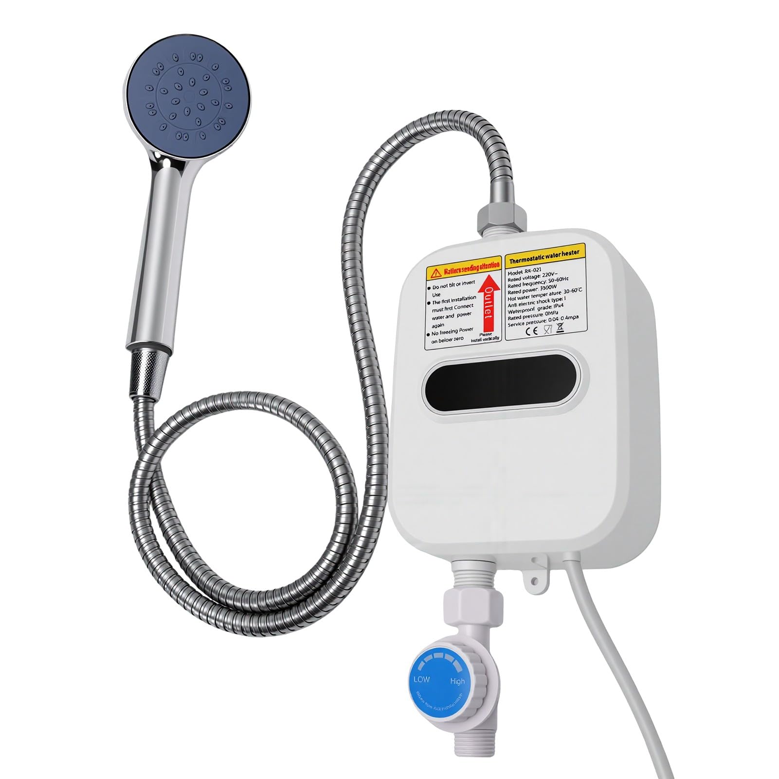 Luocute Calentador de Agua sin Tanque con Control termostático. (Enchufe
