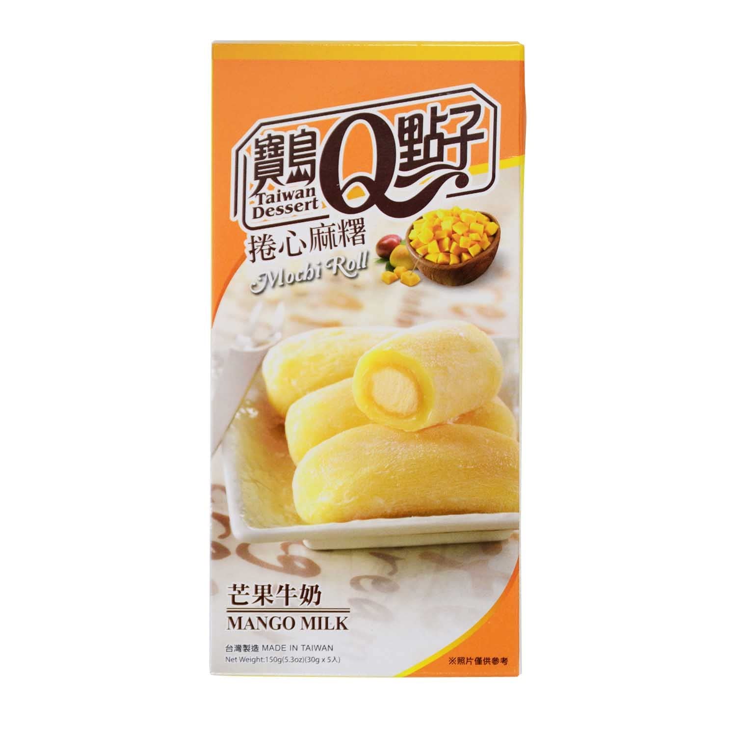 Taiwan Dessert - Mochi Rollitos De Mochi Con Masa De Arroz Sabor Mango 150G