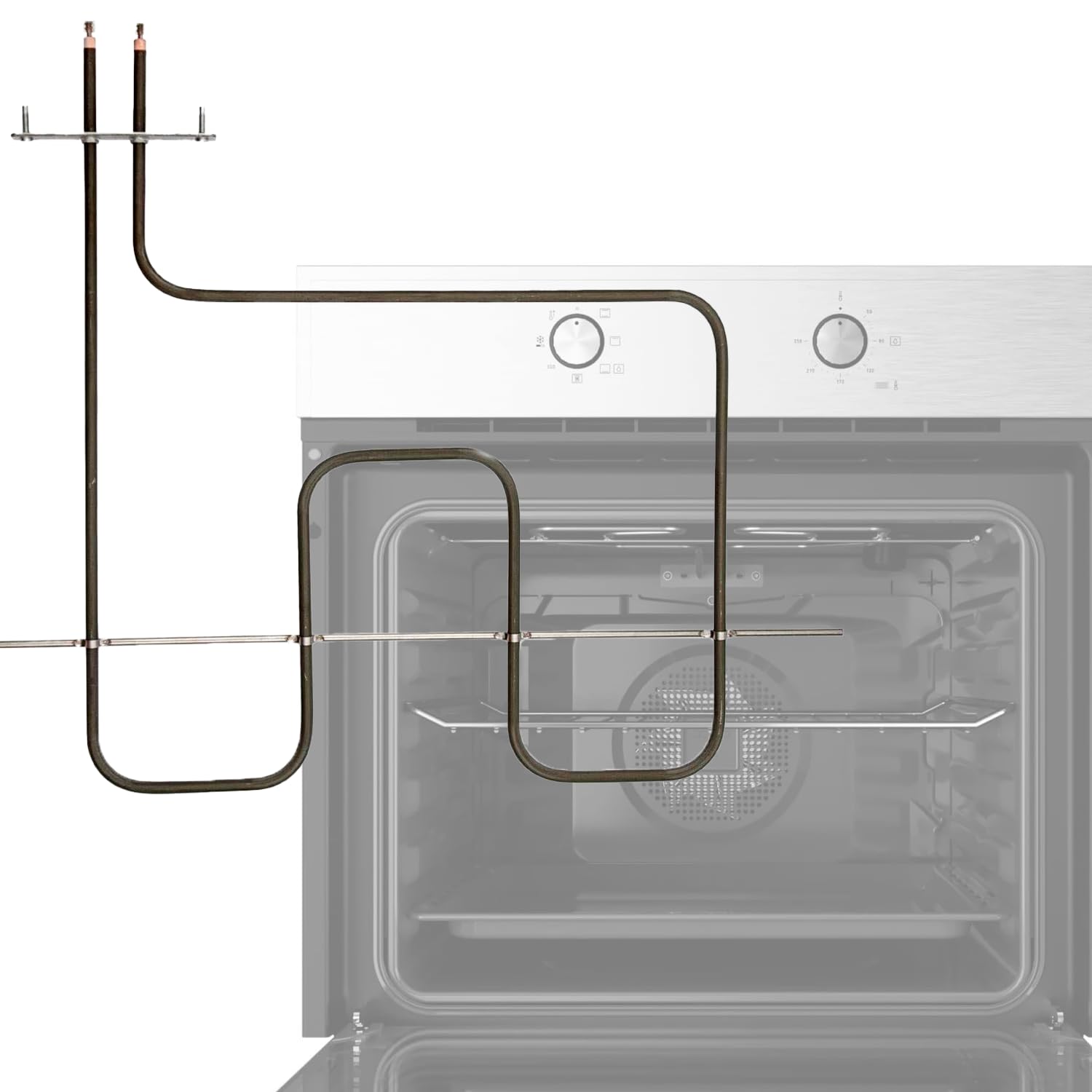 CABLEPELADO - Resistencia Solera para Horno Teka 1400W 230V – Repuesto Compatible con Múltiples Modelos – Distribución Uniforme del Calor y Fácil Instalación