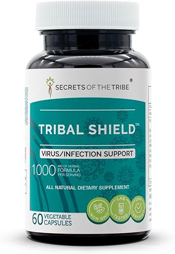 Secrets of the Tribe - Escudo tribal, inmuneresistenciabienestar, mezcla de suplementos herbales (60 cápsulas)