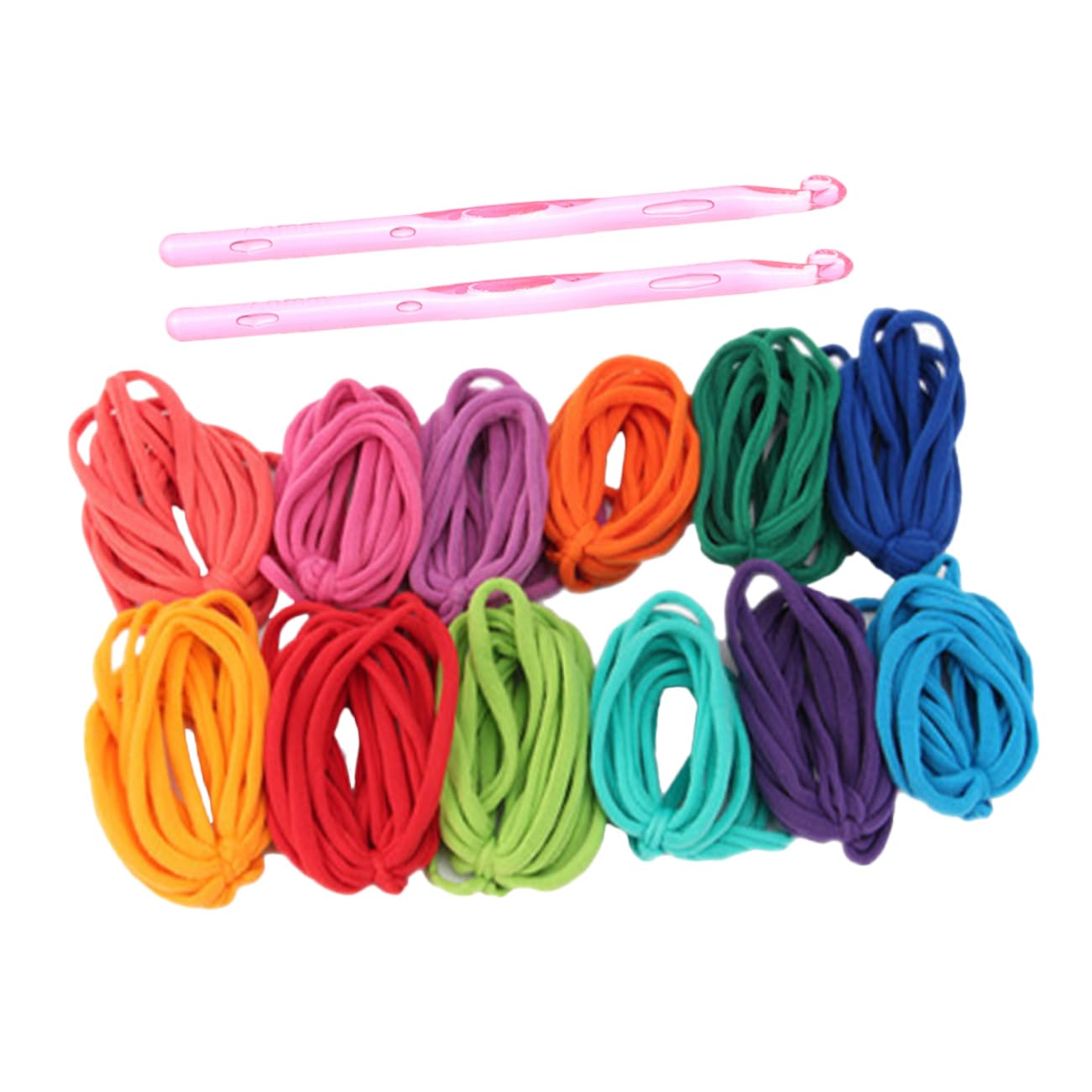 OSALADI 4 Juegos Juguete tejido cuerda trenzada elastica soga vistoso agarradera cable color bucles de telar recarga de bucles artesanales para telar kit de telar para niñas el plastico
