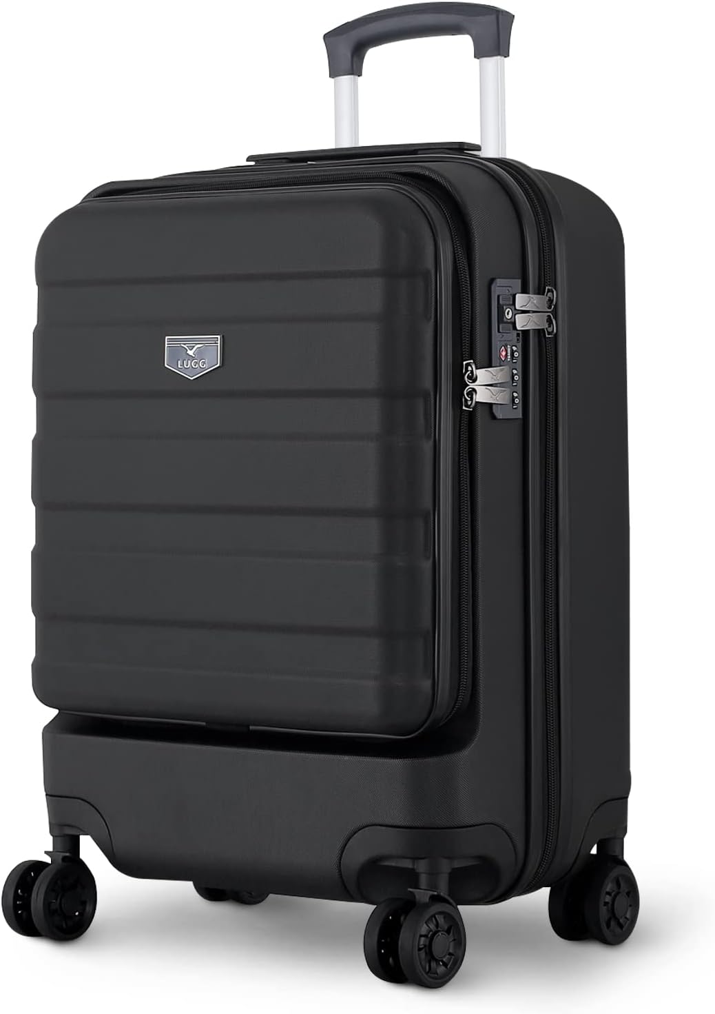LUGG ABS Hard Shell Suitcase, 20inch Carryon Travel Bag with 4 Spinner