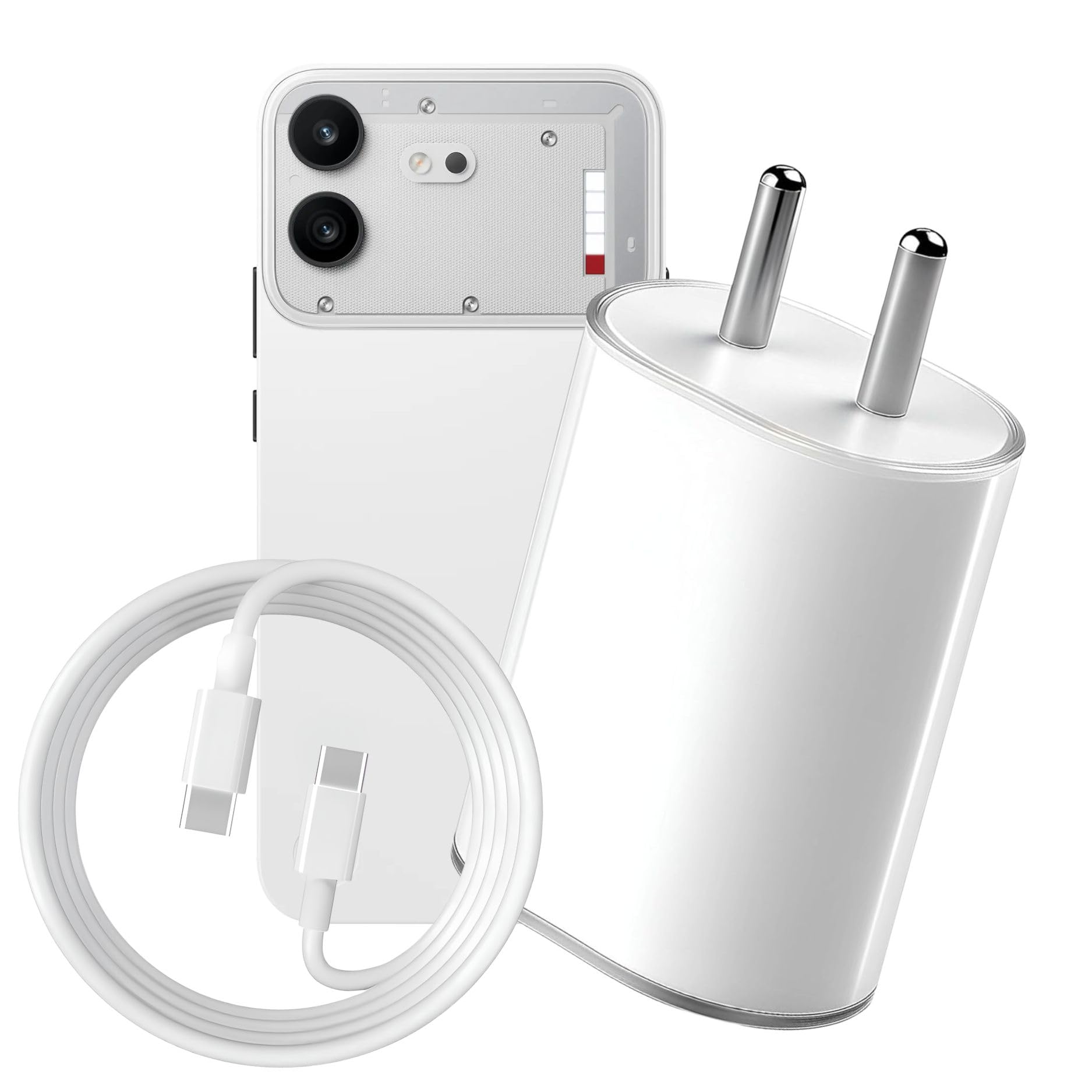 45W PPS Rapid Fast Charging Adapter with C to C Cable Compatible with Nothing Phone 4b/4a/3a/2a/3/2/Pro/Plus/Lite/CMF Phone 1/2 Pro, Samsung Galaxy All Series [BIS Certified]-image-22