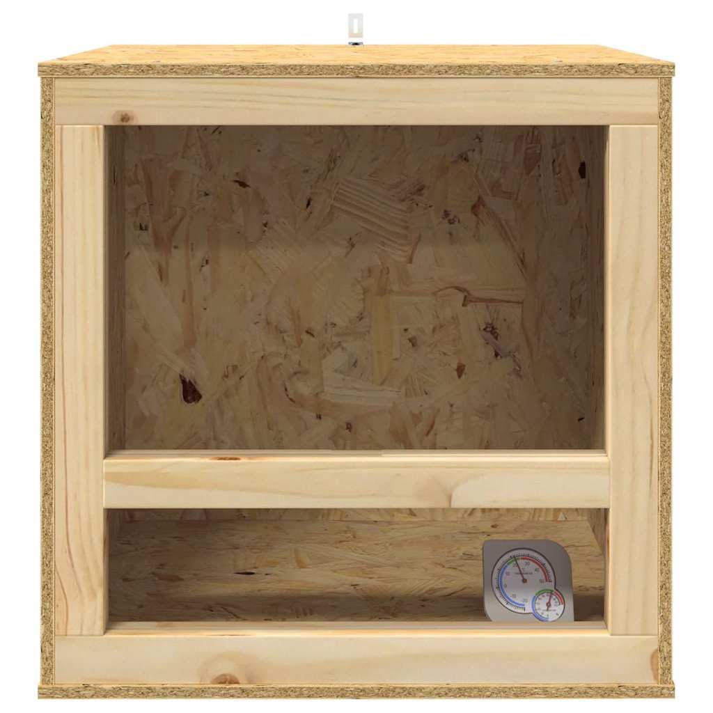 Genérico Terrario Marrón 50 x 50 x 50 cm OSB, Terrarios para Reptiles y Anfibios Marrón,876728