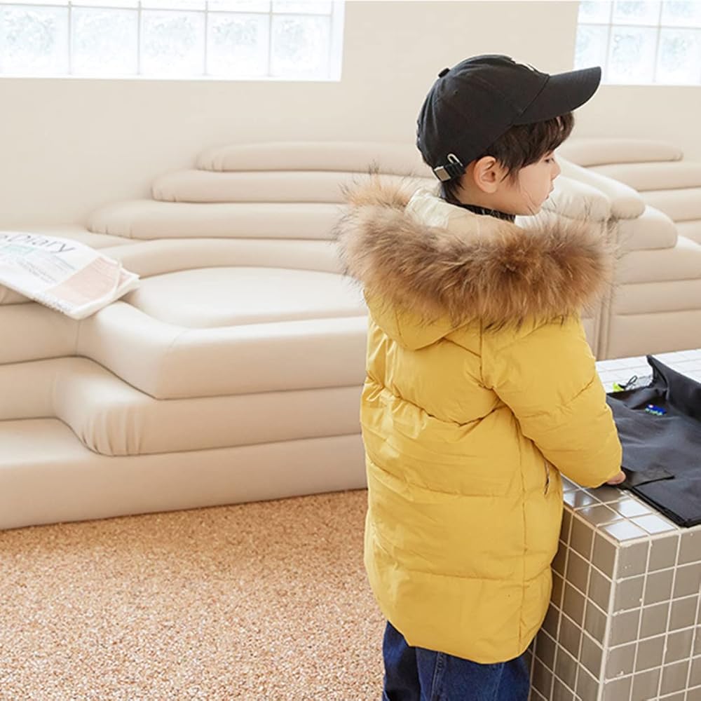 Amazon.co.jp: QPQPQ イエロー ダウンジャケット キッズ 幼児 アウター