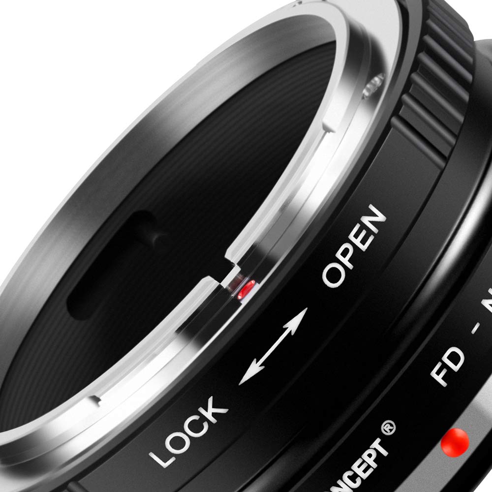 K&F CONCEPT FD-NIK Z Mount Adapter Objektivring für Canon FD-Objektivadapter Kompatibel mit Nikon Z 7 und Nikon Z 6 spiegellosen Vollformatkameras