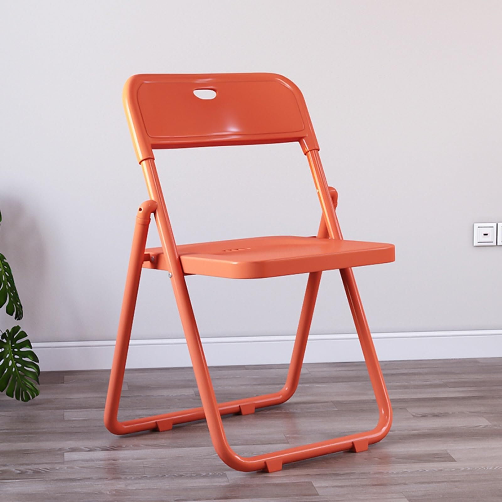 Chaise pliante pour conférence extérieur et siège plastique orange lot de 2