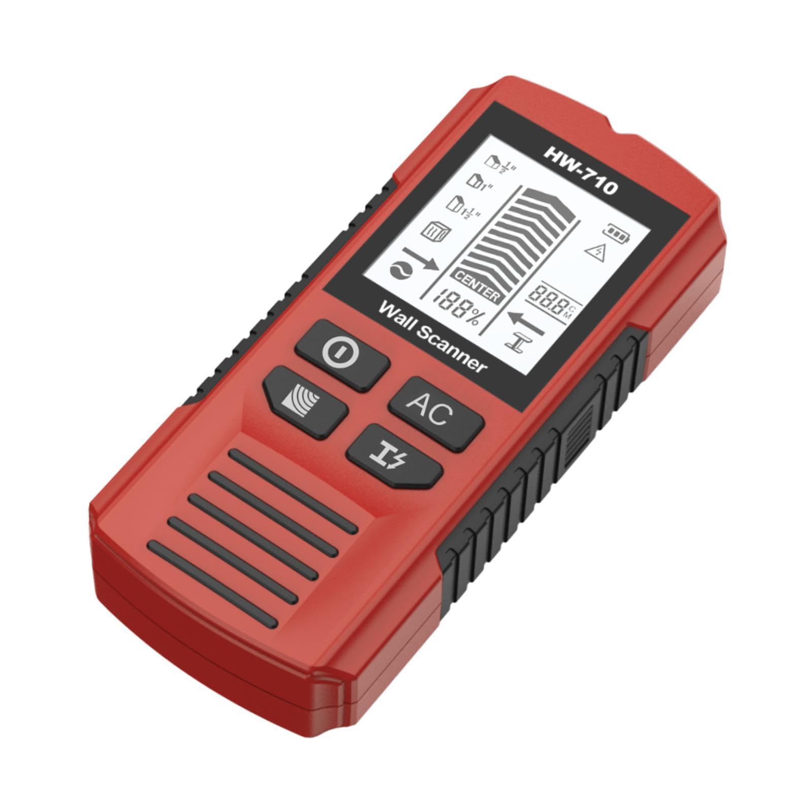 CALANDIS® 5 in 1 Stud Finder Wall Scanner Auto Calibration 15x6.7x3cm with Alarm Red | Meters Sensors & Probes | Measuring & Layout Tools-picture-30