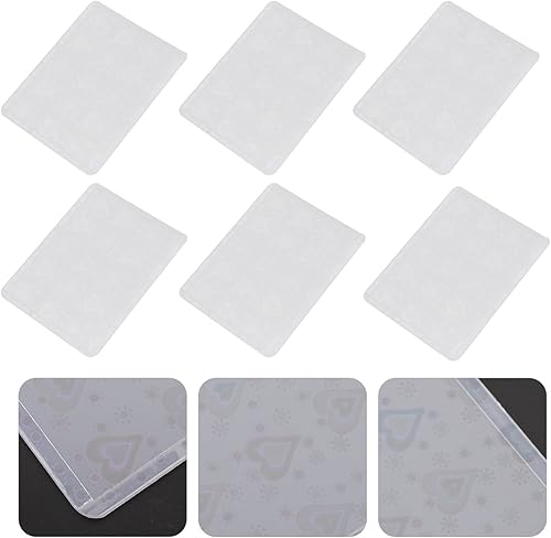 Miniatura 8 de Cabilock 50 fundas de plástico para tarjetas de identificación, protectores de tarjetas transparentes, fundas protectoras, portatarjetas de juego,
