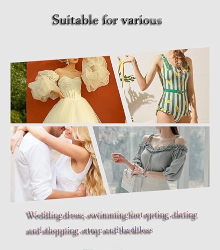 2023 New Upgraded Backless Strapless Adhesive Bra Invisible Bra Sticky Bra Push-Up Bra Women's Reusable Silicone Nipple Bra 2 Pairs #TOP6