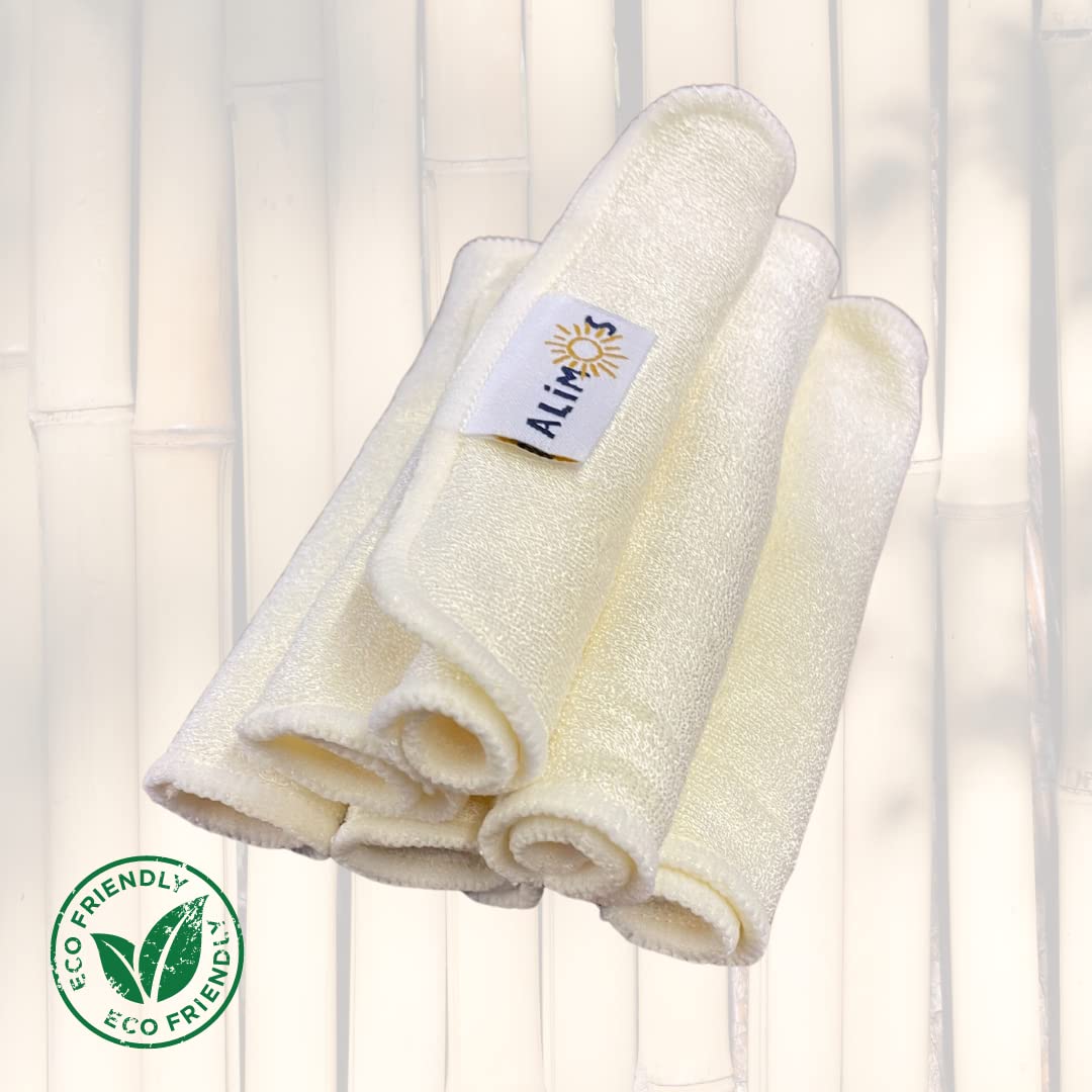 Toallitas Reutilizables Suaves Pack 15 Toallas De Bebé Bambú 25x25cm - Suaves Y Absorbentes Toallitas Reutilizables Bebe