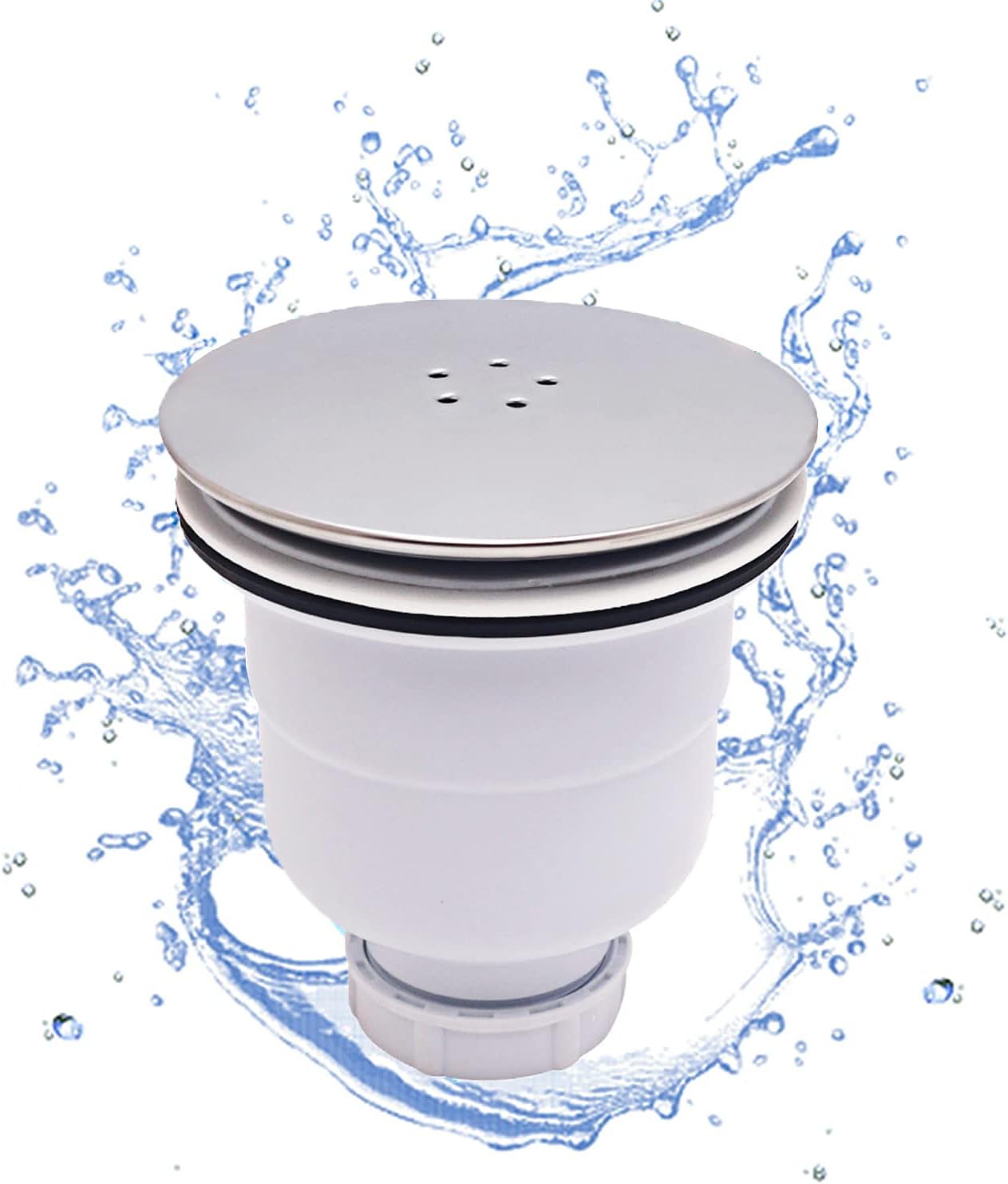 Tomario Shower Waste Trap Replacement, 90mm High Flow Shower Drainer