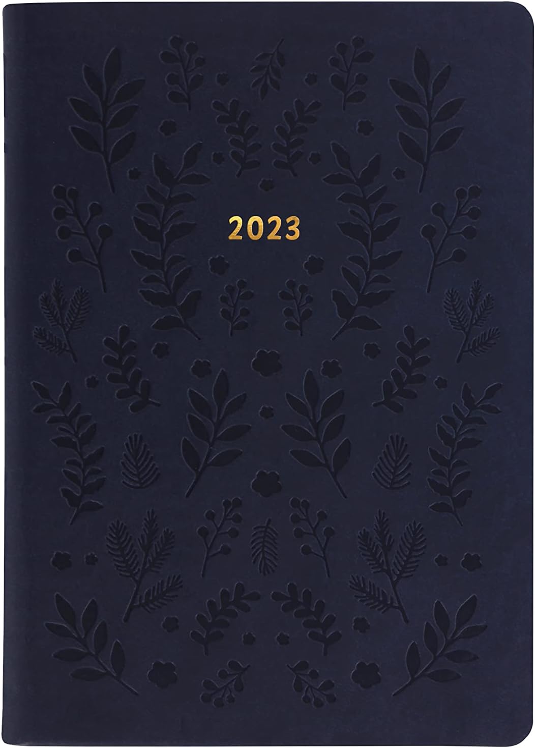 Letts of London Woodland A6 week to view 2023 diary - navy 23-082171