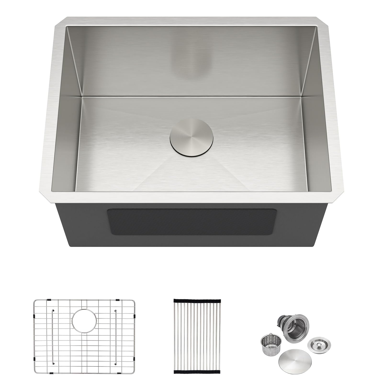 Dcolora 21 Inch Undermount Laundry Sink Stainless Steel Utility