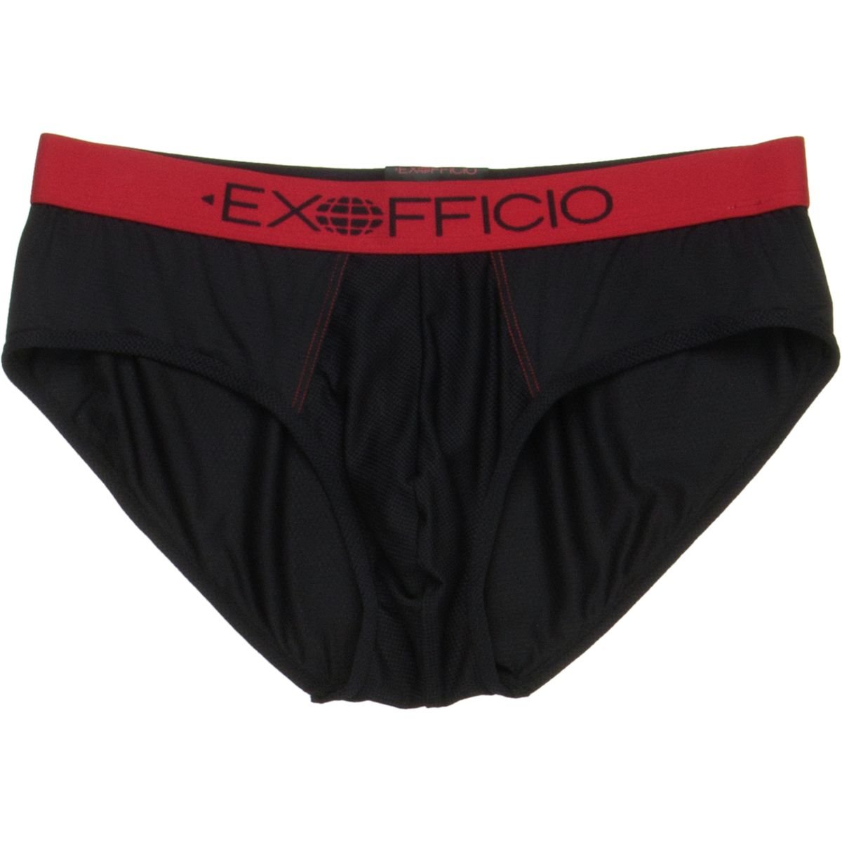 ExOfficio Men's Give-N-Go Sport Mesh Brief, Black, Small