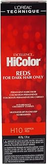 L'OREAL TECHNIQUE Excellence Hicolor H10 Tube Copper Red 1.74 Ounce (51ml) (2 Pack)