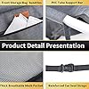 SWIHELP-Dog-Car-Seat-Puppy-Portable-Pet-Booster-Car-Seat-with-Clip-On-Safety-Leash-and-PVC-Support-Pipe-Anti-CollapsePerfect-for-Small-Pets Pet Car Seat with Clip-On Safety Leash