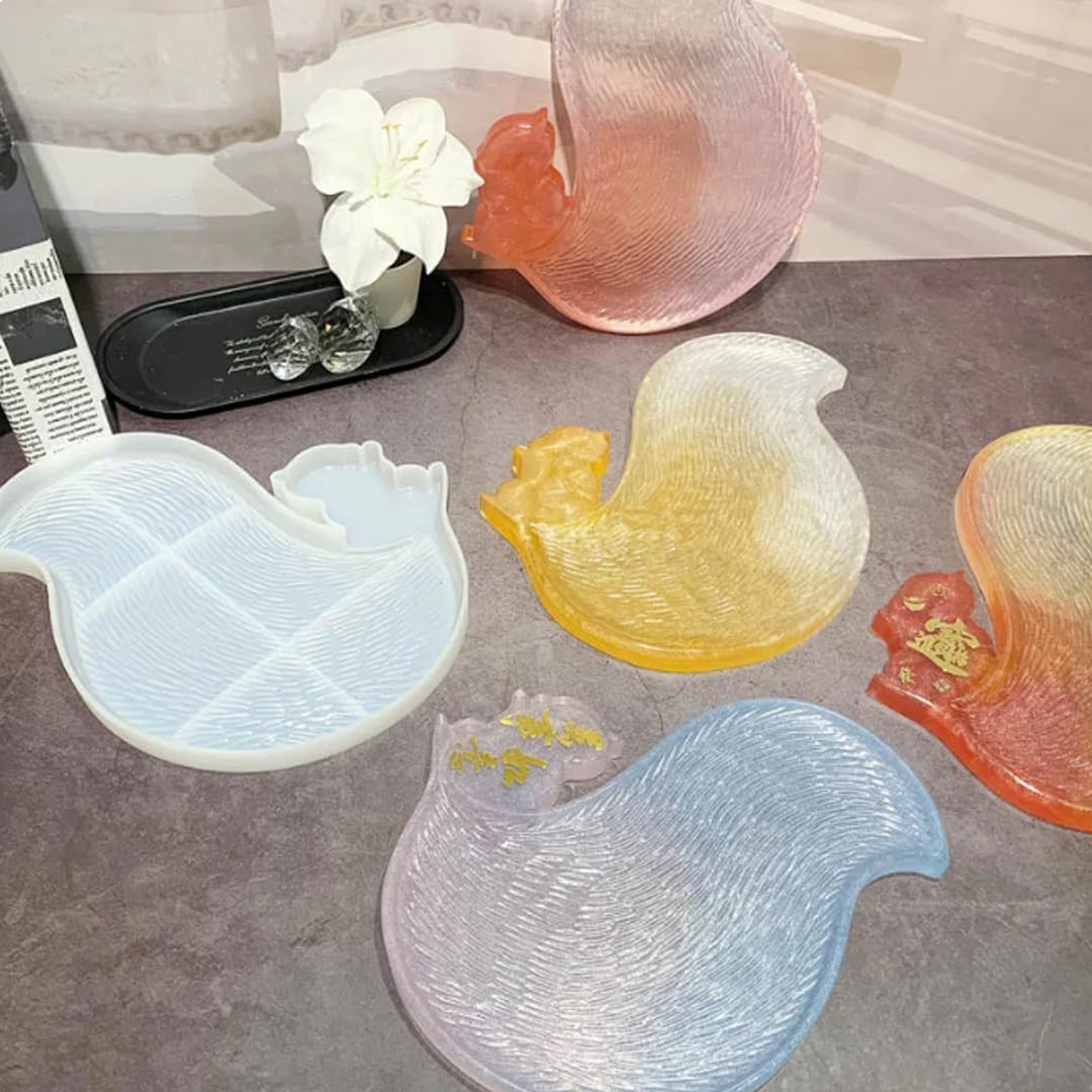 Zayookey Stampi in Resina Barattoli Stampi in Silicone Scatola con Coperchio Stampo Epossidica Vasi per Colata di Contenitori per Gioielli Fai Da Te