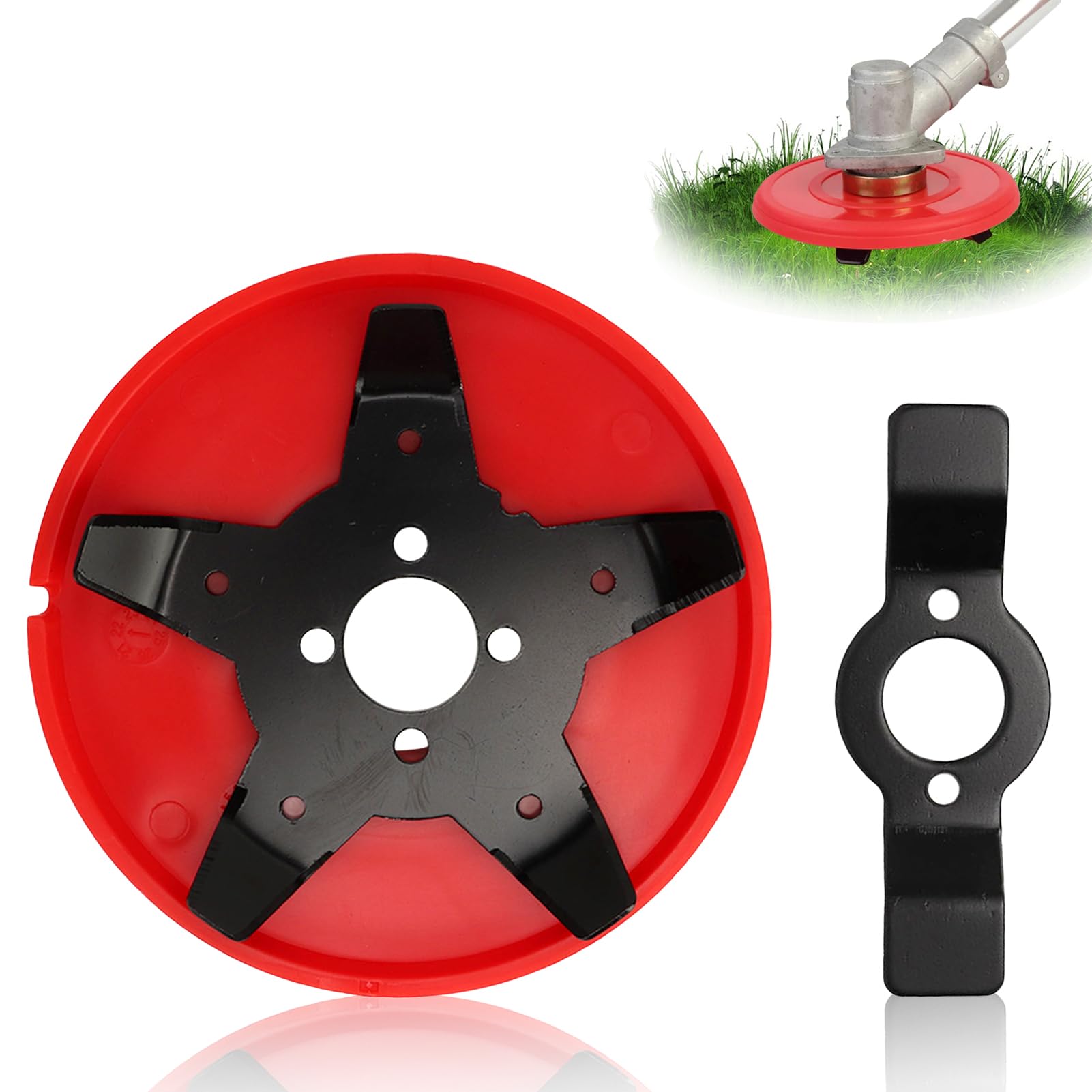 Testa Decespugliatore Multifunzionale - Lama 2 Denti + 5 Denti, Per Taglio Erba E Arbusti - Foto 2