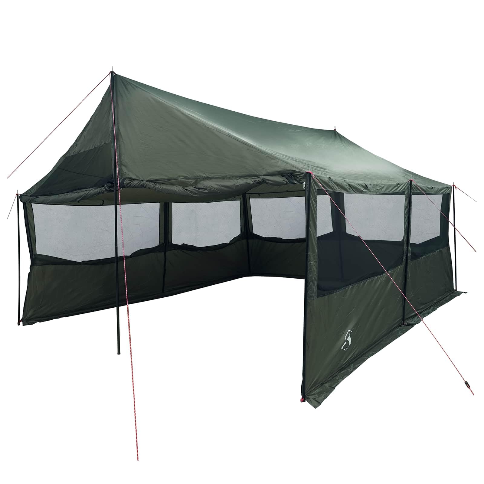 Tienda Familiar Verde 450 x 400 x 265 cm de Poliéster y Acero con Cubierta