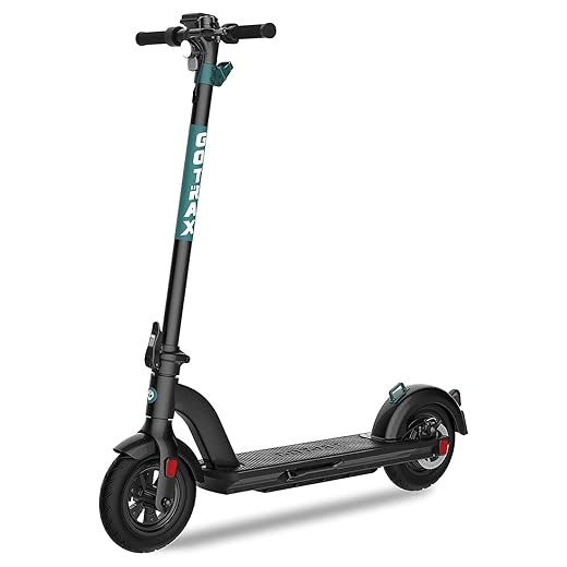 Gotrax G Max Ultra Commuting Electric Scooter - 10" Air Filled Tires - 20MPH & 45 Mile Range (Black)