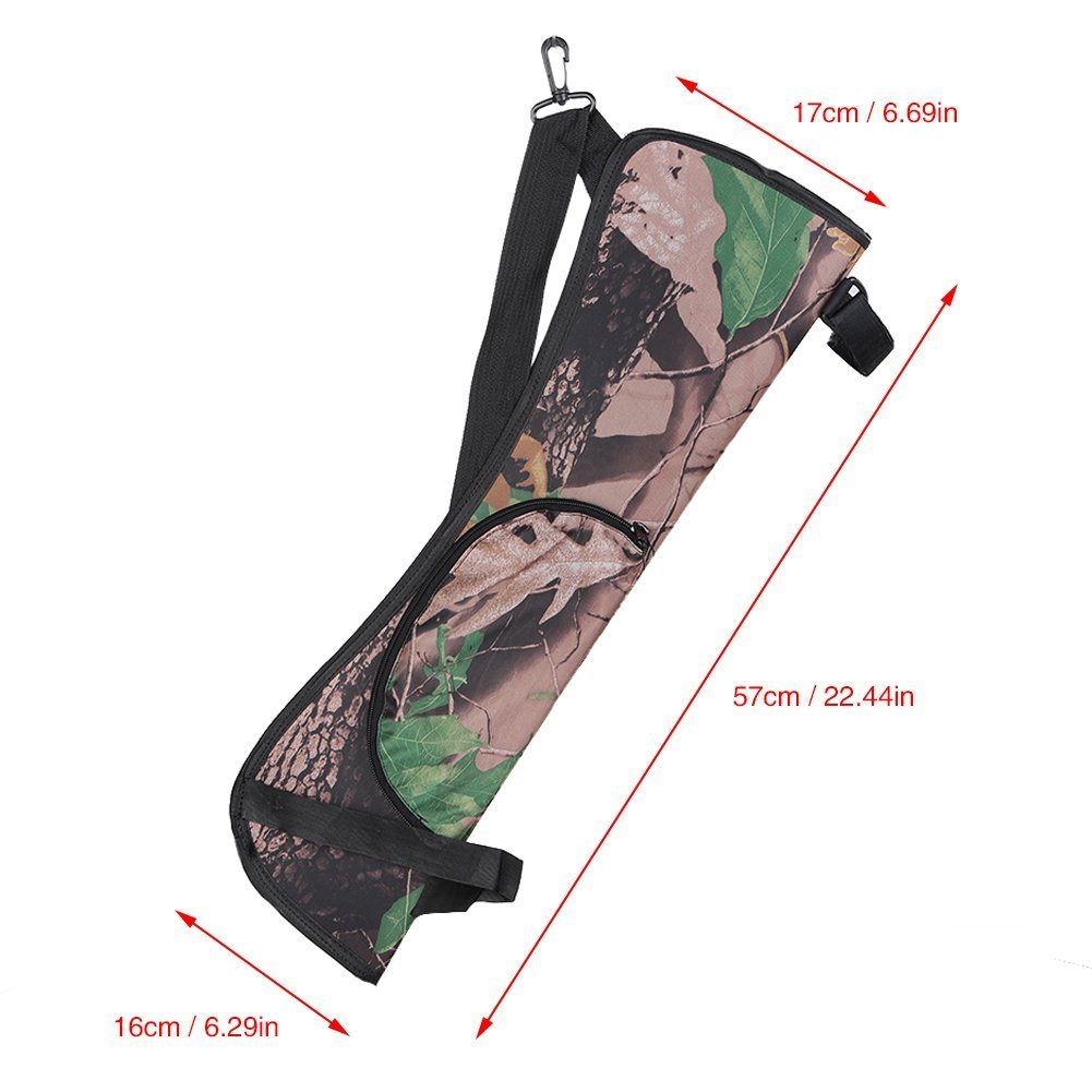 Carquois D’arc Camouflage 5 Places – Support Inclus, état Correct