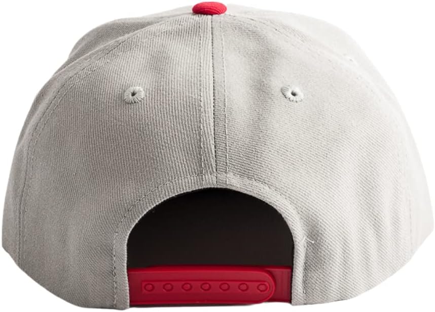 American Needle 400 Series Pacific Coast League Baseball Cap, Hollywood Stars, Unisex, Snapback, Grey/Red (400A1V-HOS)