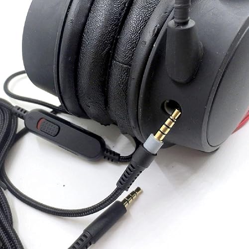 Miniatura 3 de NATEFEMIN Recambios de repuesto 2M78.7 "Longitud Cable de Audio Cable de Audio Auriculares Auriculares Gaming para HyperX Cloud Mix Cloud Alpha