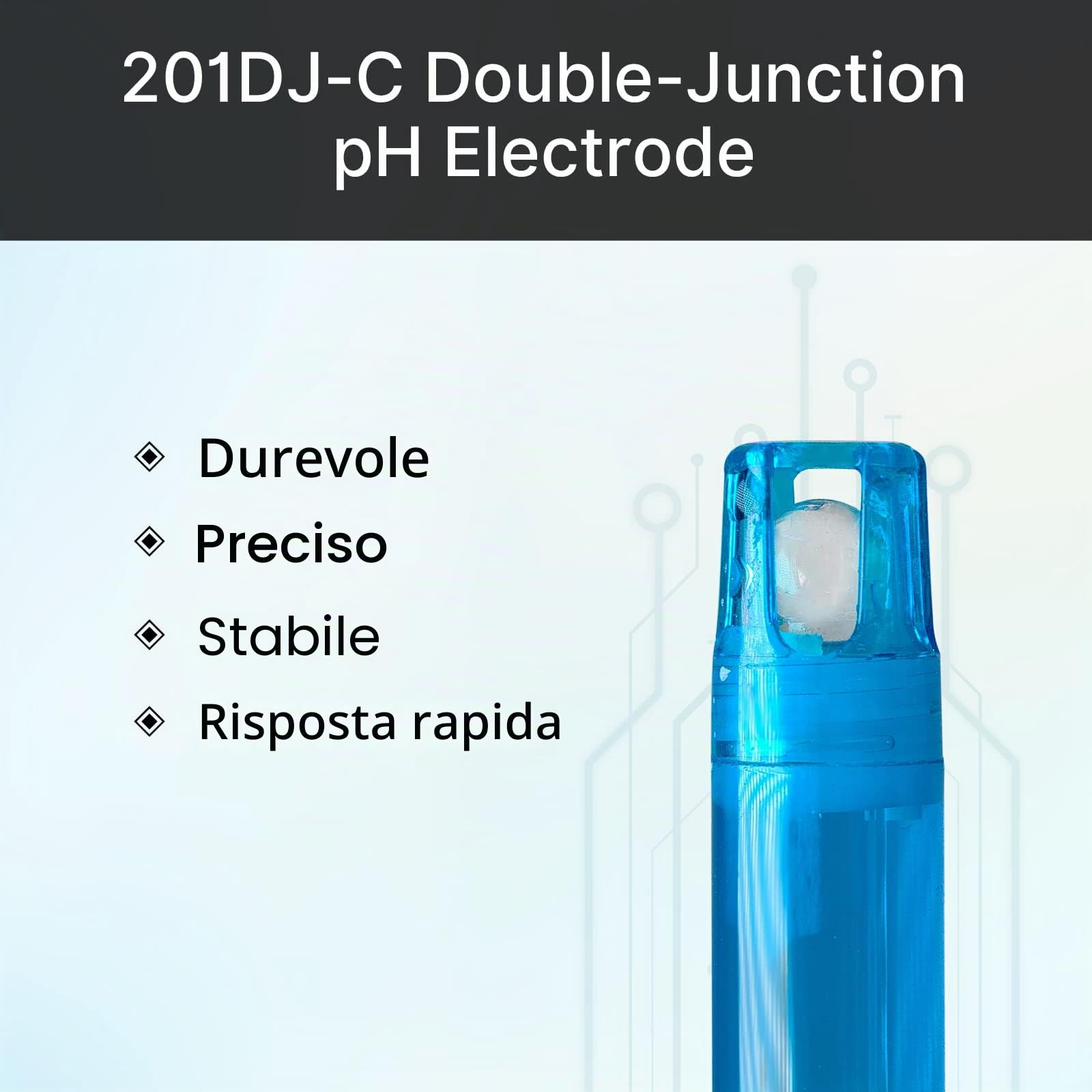 Apera Instruments 201DJ-C - Elettrodo combinato con pH