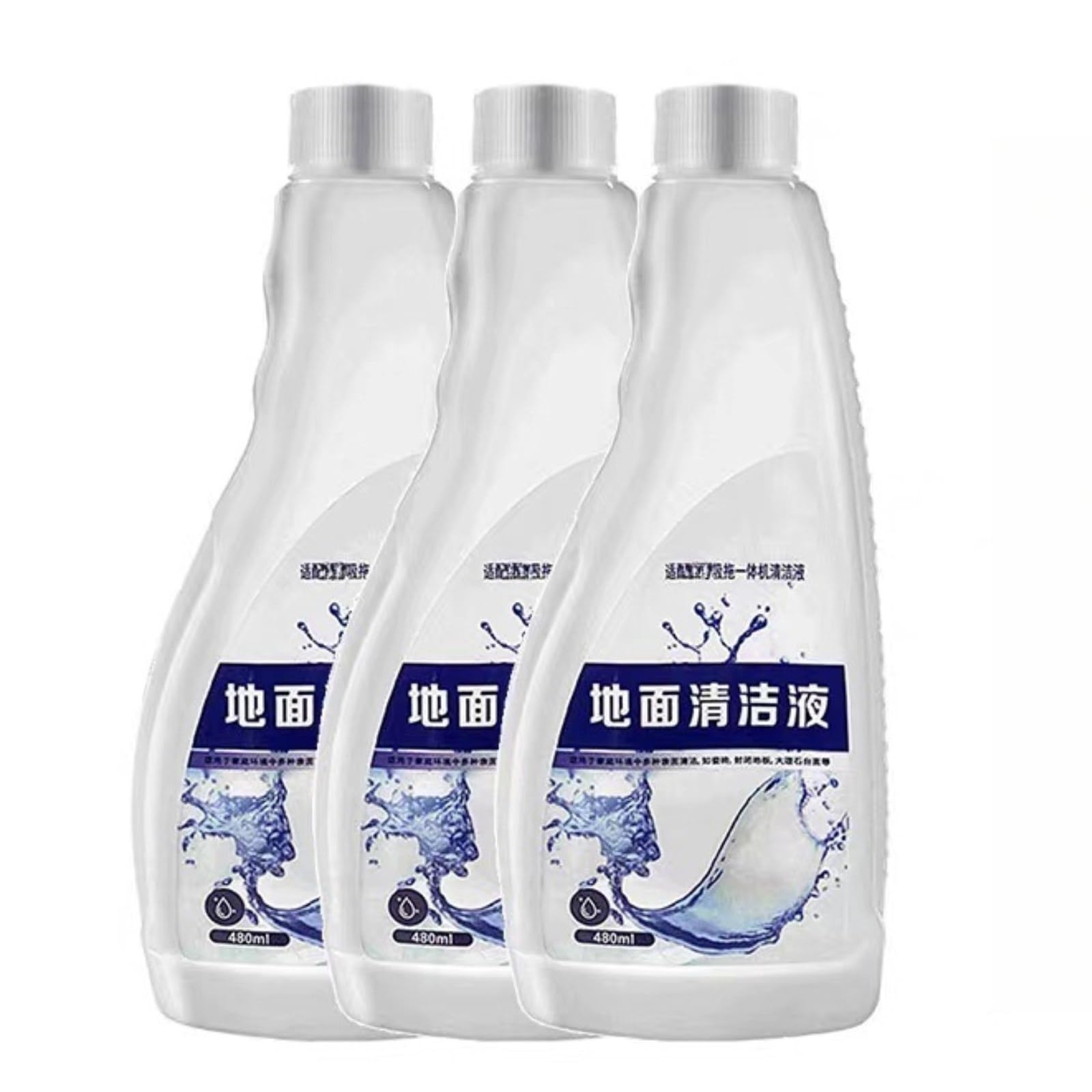 Liquido per la pulizia dei pavimenti della spazzatrice, 480ML / 16.23 FL,OZ 。 Compatibile per Tineco Floor One S3/S5。 Soluzione Detergente Pavimenti Fluido Liquido(3pack)