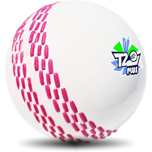 jaspo Synthetic Rubber T-20 Plus Practice Cricket Ball/Wind Balls (125-130 Gms) For - Indoor & Outdoor Street & Beach Cricket (White)
