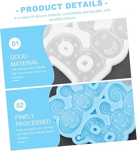 Miniatura 2 de TEHAUX 4 Pcs Holiday Accessories Jewelry Casting Molds Jewellery Moulds Resin Earring Molds Ornament Earrings Halloween Candy Epoxy Earring Molds