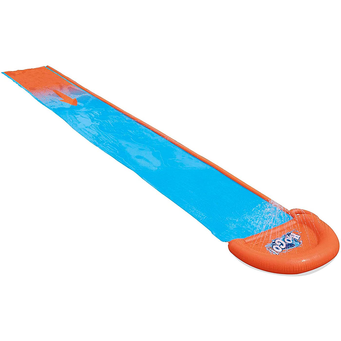 Tradineur - Pista Deslizante Hinchable Individual con rociadores de Agua, tobogán resbaladizo de PVC para Carreras, jardín, Aire Libre, 488 cm