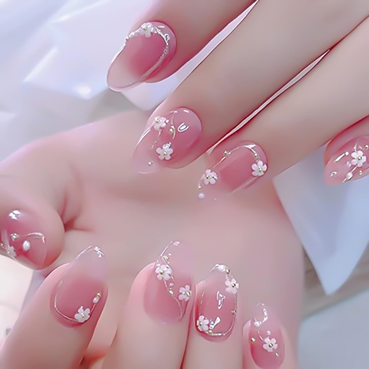 SILPECWEE 3D Nagelblumen-Anhänger – 6 Farben, Lichtwechselnd, Für Acryl- & Naturnägel