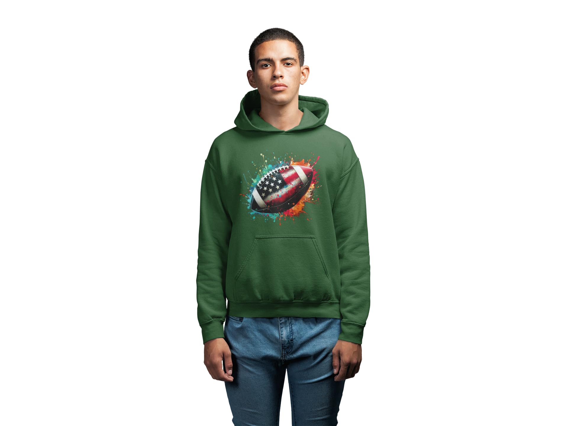 knut Fashion & Streetwear Męska bluza z kapturem American Football męska bluza z kapturem Clothing Brands Ball Splash Design Pulower Clothes Rozmiary XS-5XL