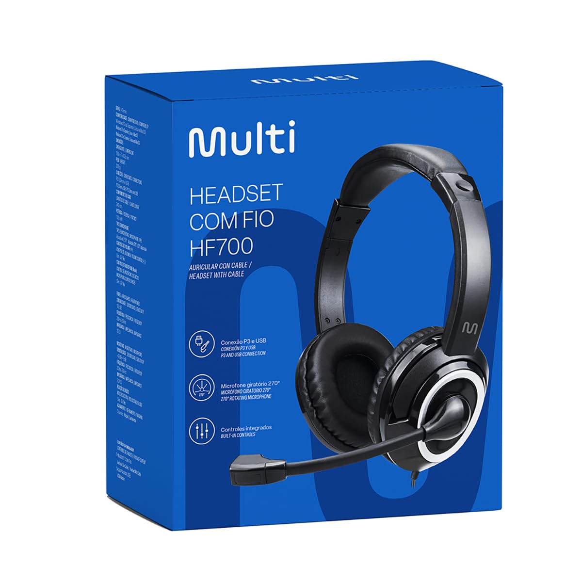 Headset Multi P3 Fone de Ouvido com Microfone Integrado - PH424