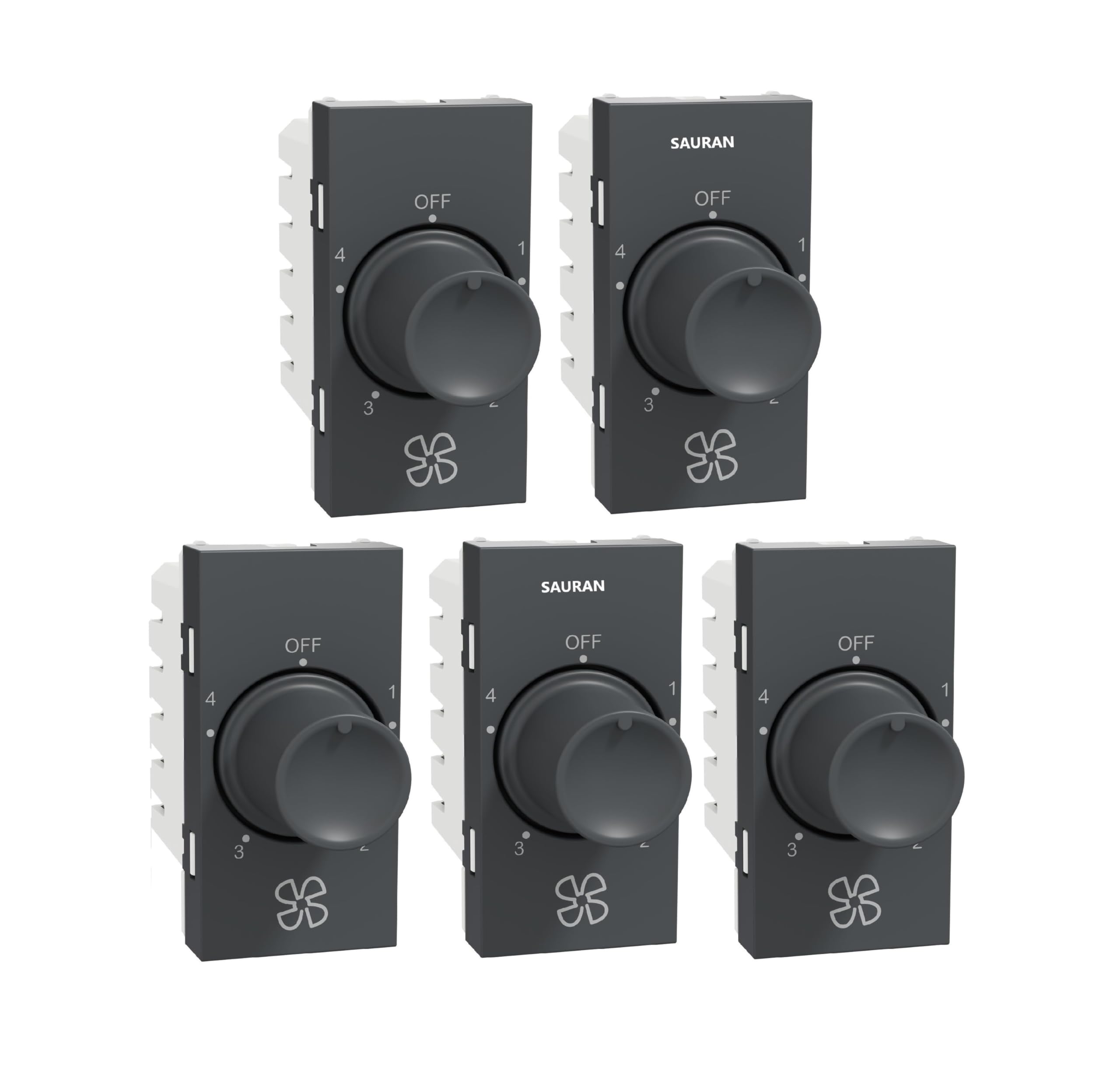 SAURAN ISI Marked Fan Regulator Modular Black Soft-Click Control-image-47