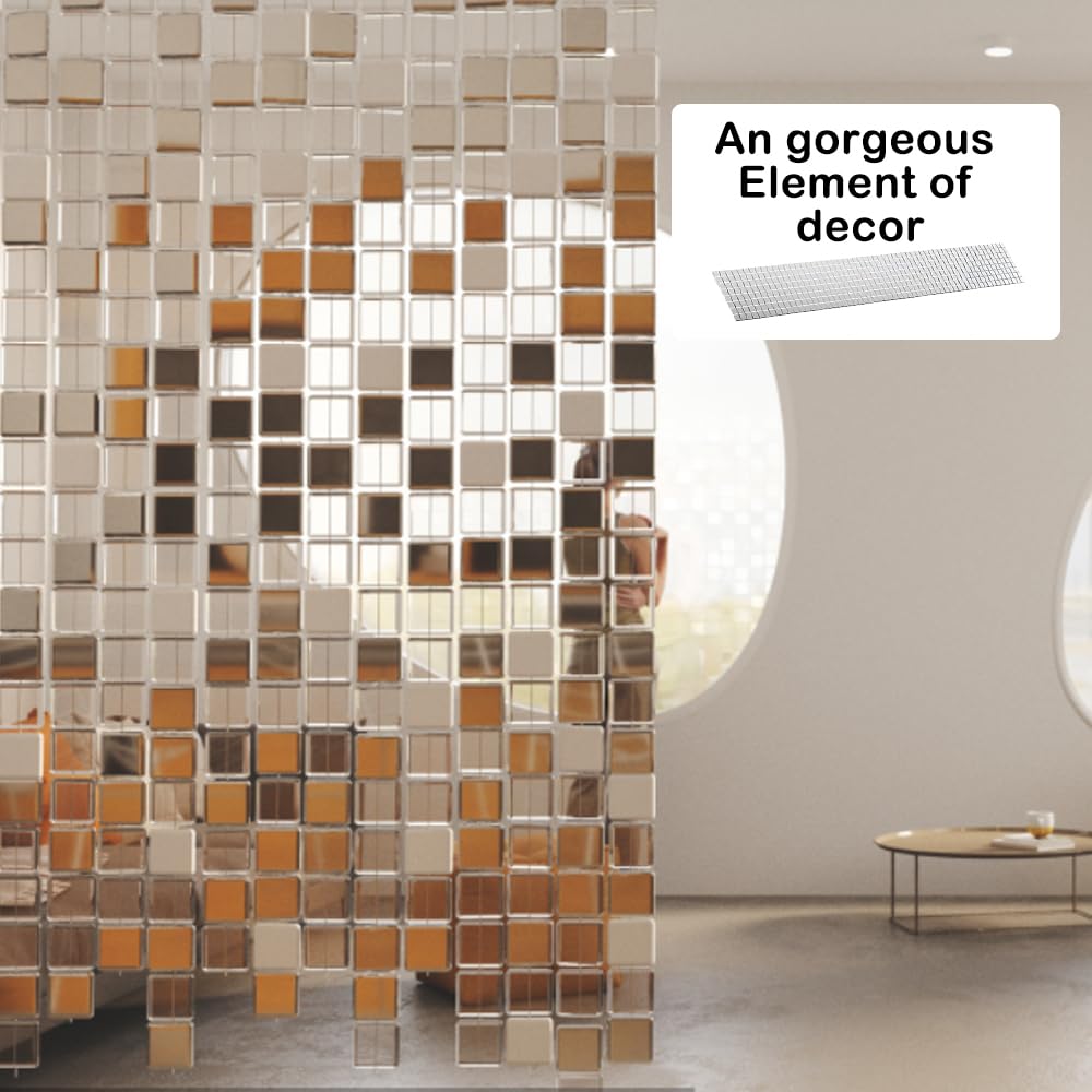 Bright Creations – Confezione Da 50 Piastrelle Quadrate A Specchio Per Decorazioni Fai Da Te, 10,2 Cm – Ideali Per Mosaici, Cornici E Arredamento Casa
