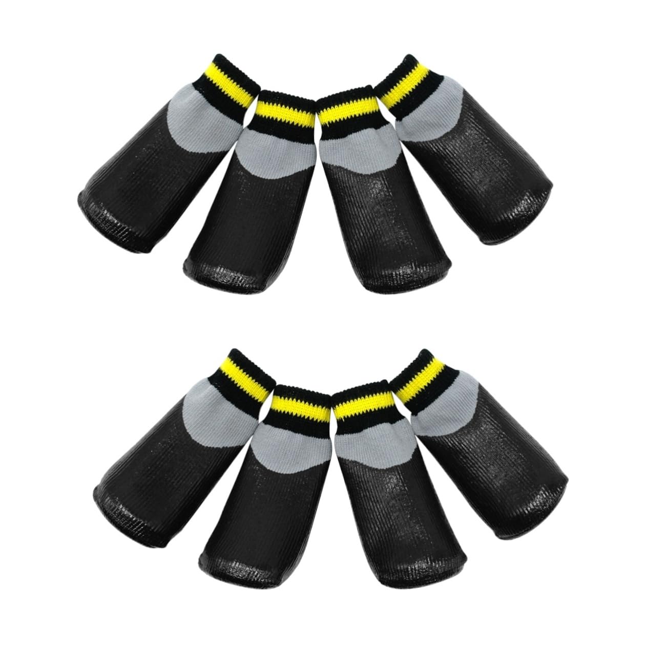 Bottes antidérapantes pour chiens de protection hiver noire