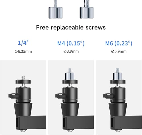 Miniatura 6 de suptek Soporte de pared plegable universal para proyectores, soporte ajustable para proyectores, compatible con tornillos M4 y M6 de 14 de pulgada,