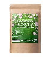 Vista 1 de Bolsas de té verde Sencha orgánicas 100 bolsas de té Sencha - USDA Organic Té verde japonés de primera cosecha por Pantenger.