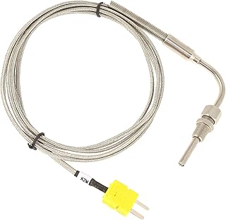 sonde thermocouple Haute Temperature + The EGT rmocouple, K Type rmocouple for Exhaust Gas Temp Probe with Exposed Tip & Connector Temperature Sensor or Controller Connector, Sensors