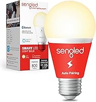 Sengled S1 Alexa Smart Light Bulb - Auto Pairing Warm White 2700K E26 60W Equivalent 800LM Bluetooth Mesh 1-Pack